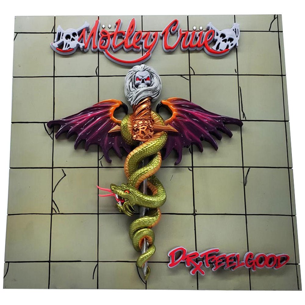 MOTLEY CRUE モトリークルー (来日 40周年 ) - Dr. Feelgood 3D Vinyl / 世界限定1989 / インテリア置物 - PGS